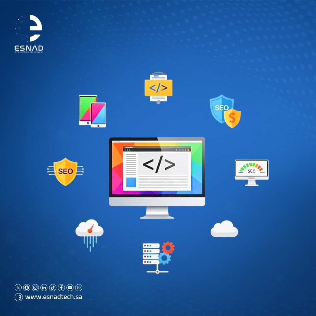 اكتشف أفضل ممارسات تصميم وتطوير المواقع الإلكترونية التي تضمن أداءً عاليًا، تحسينًا لمحركات البحث، تجربة مستخدم ممتازة، وأمانًا متكاملًا.