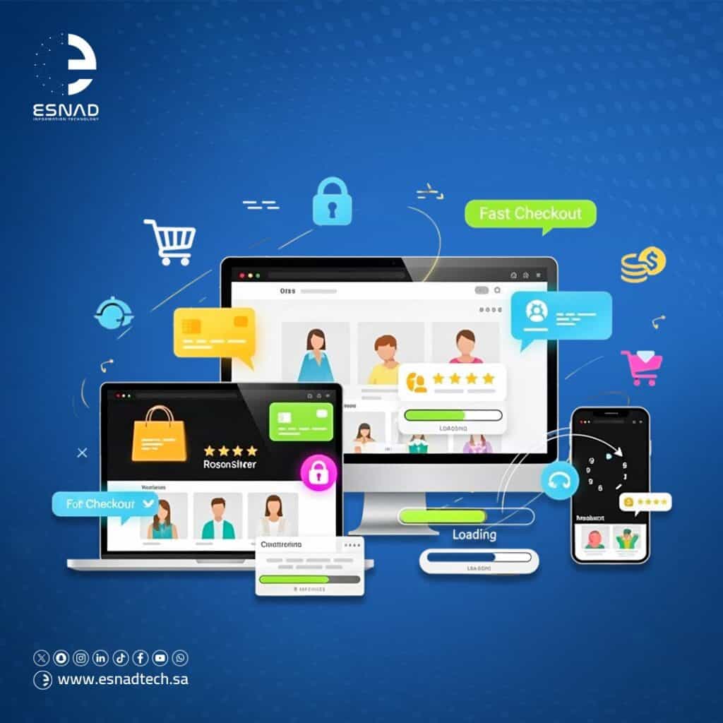 اكتشف الدليل الشامل لإنشاء متجر إلكتروني احترافي مع أفضل استراتيجيات تصميم المتاجر الإلكترونية التي تساعدك على النجاح في التجارة عبر الإنترنت.