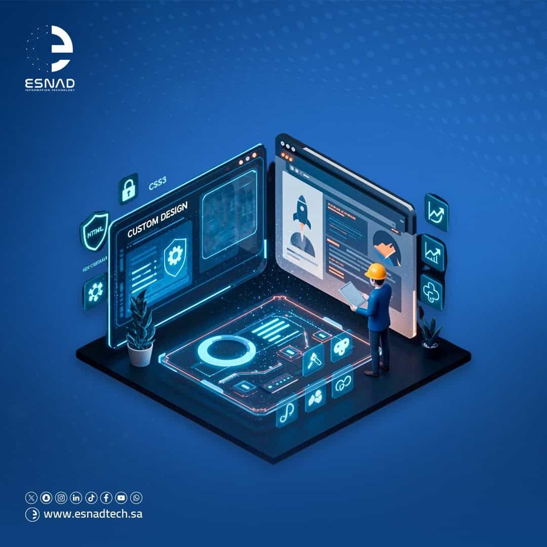 اكتشف مزايا تطوير المواقع الإلكترونية المخصصة، من تصميم فريد وتحكم كامل في الوظائف، إلى أداء فائق وتجربة مستخدم مصممة خصيصًا لاحتياجاتك.